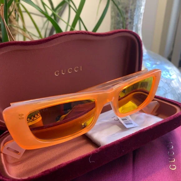 SOLD ⛔️Authentic GUCCI 52m Rect UNISEX Acetate sunglasses - Picture 2 of 11
